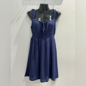 Elegant Blue Sleeveless Dress
